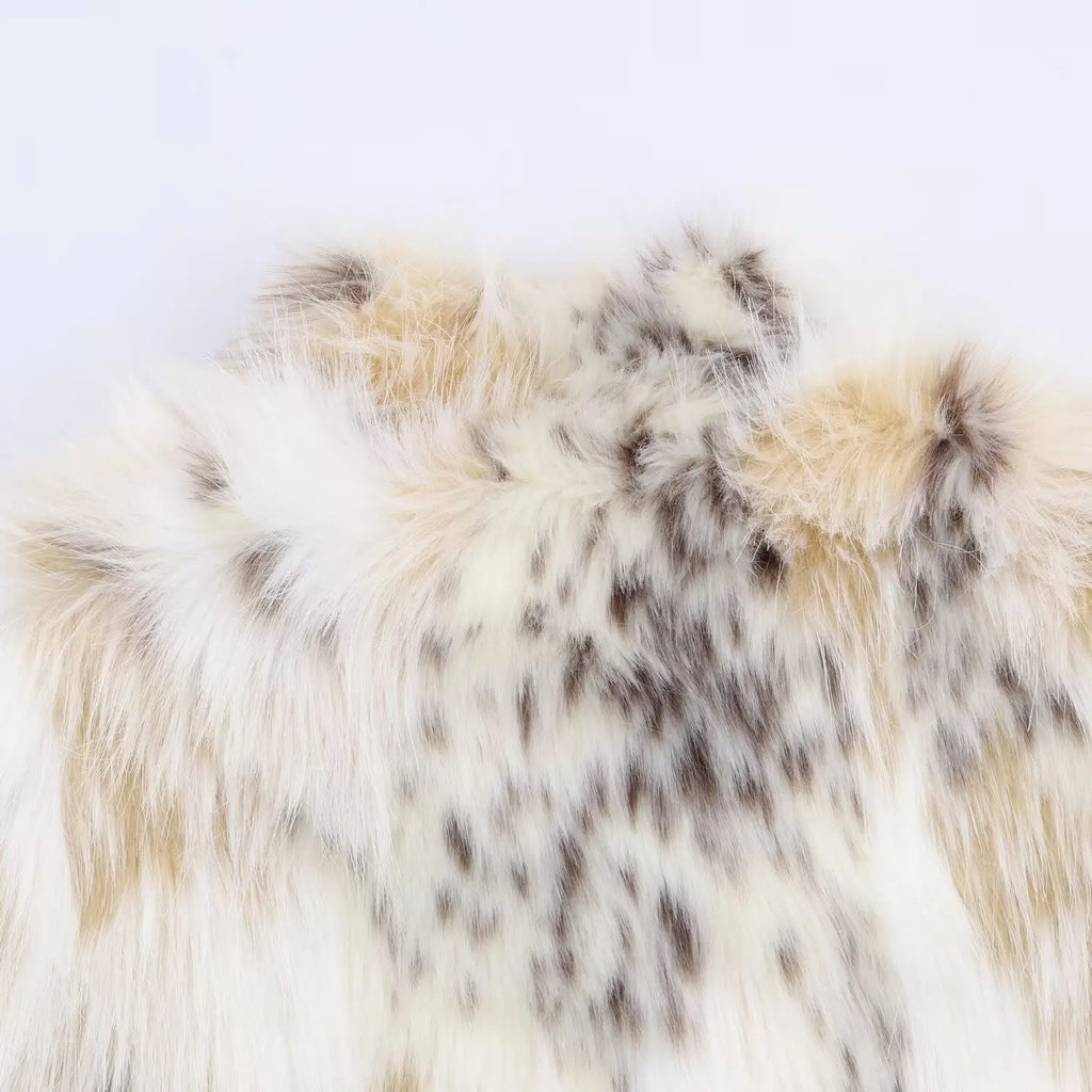 Wielokolorowe sztuczne futro