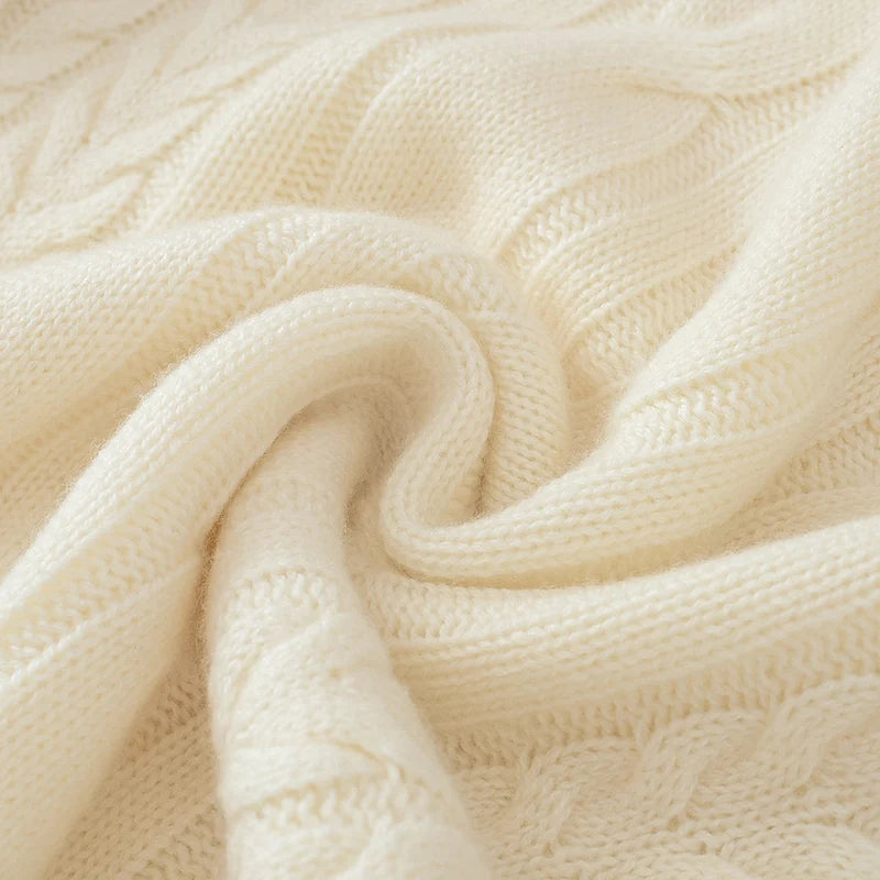 Beżowy kaszmirowy sweter 100% kaszmir