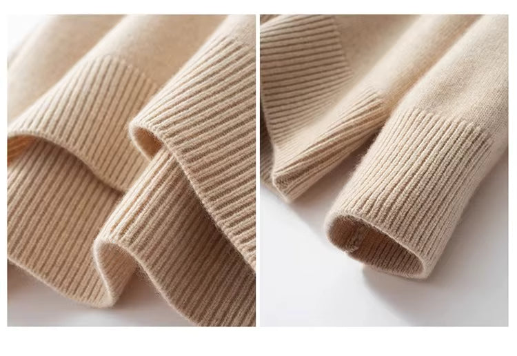 Kaszmirowy sweter z golfem