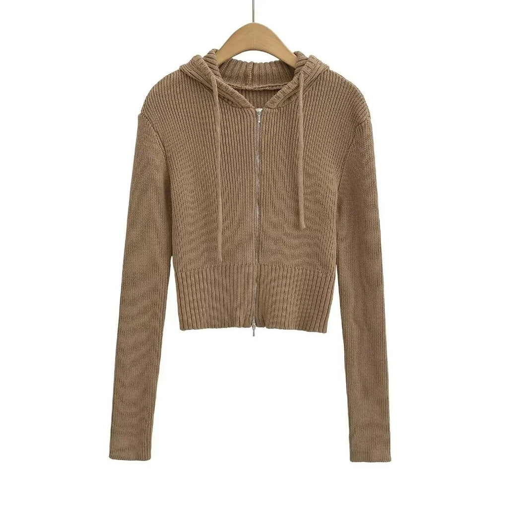 Bawełniana bluza z kapturem na zamek