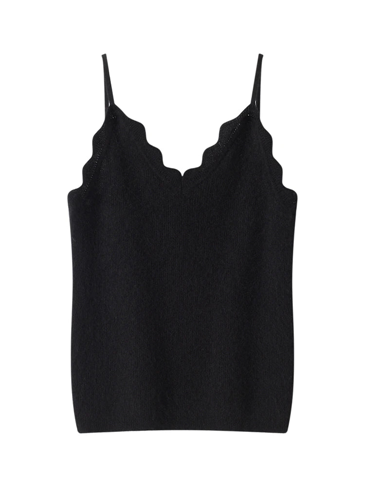 Top na ramiączkach 100% kaszmiru