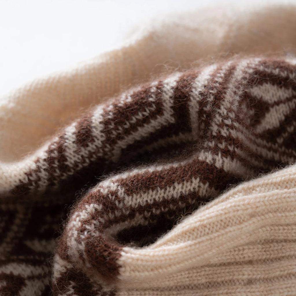 Kaszmirowa zimowa czapka unisex