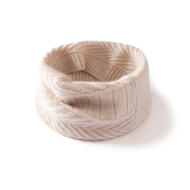 Kaszmirowa czapka i komin 2w1