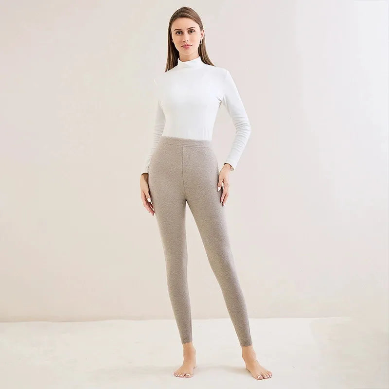 Wełniane termiczne legginsy