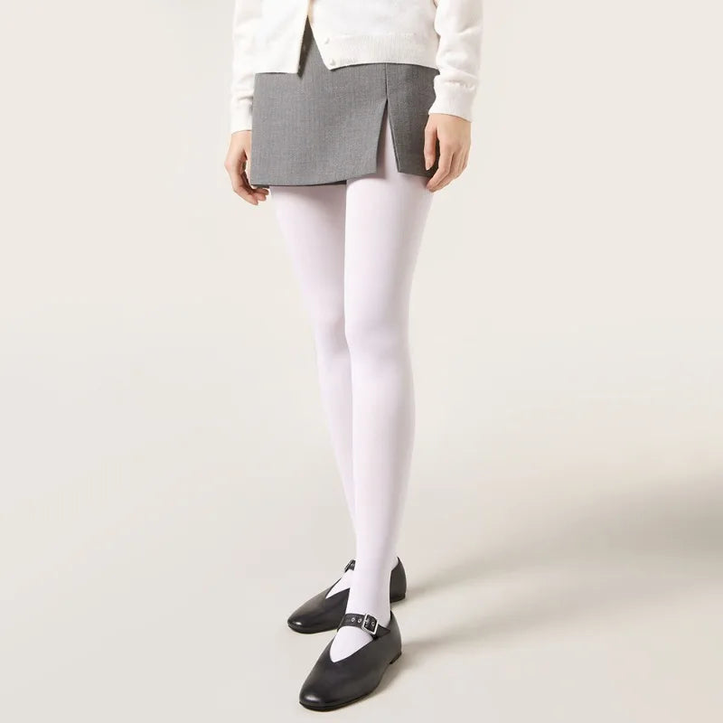 Kolorowe gładkie rajstopy