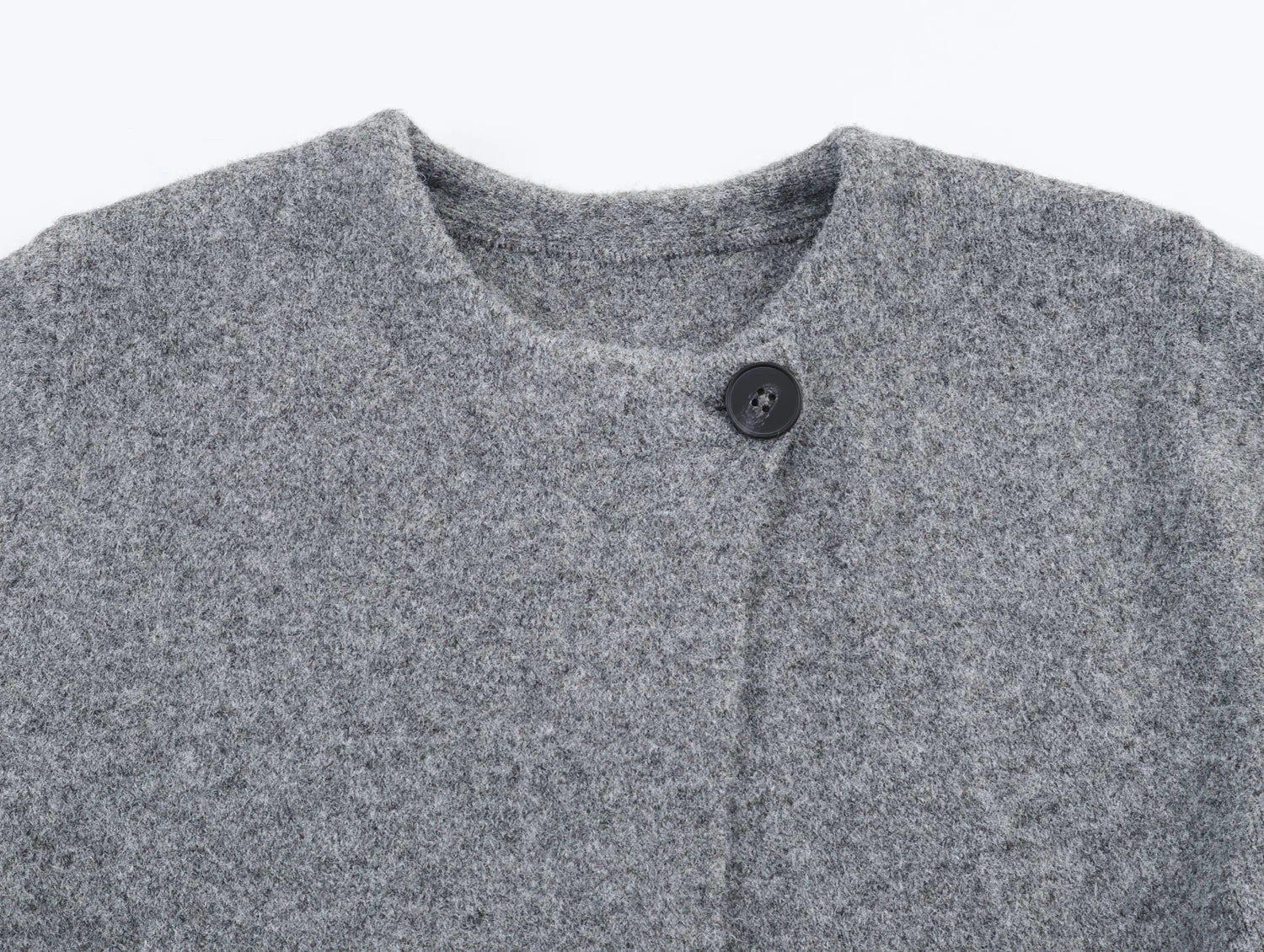 Szary kardigan z wiązaniem Regina