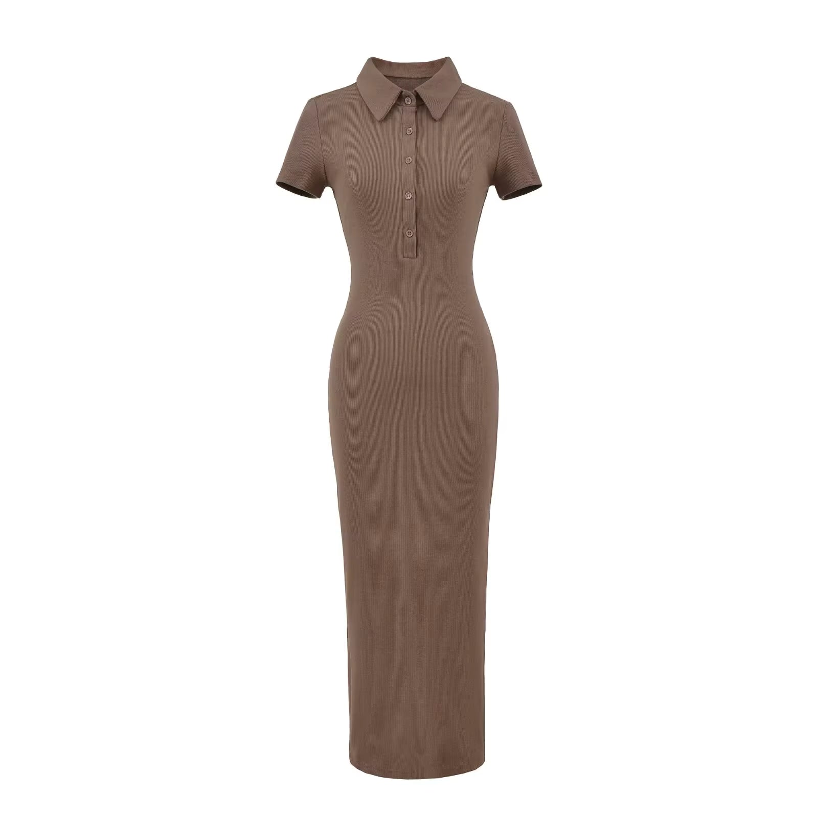 Dopasowana sukienka z kołnierzykiem