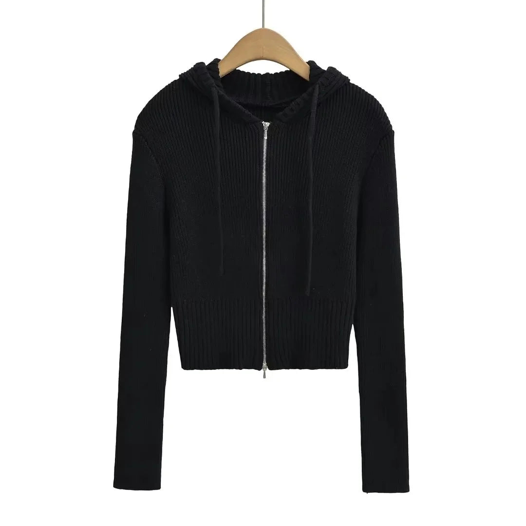 Bawełniana bluza z kapturem na zamek