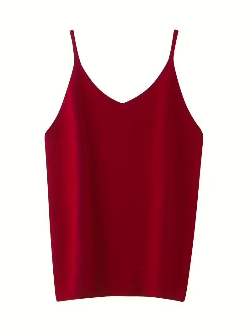 Wełniana bluzka na ramiączkach